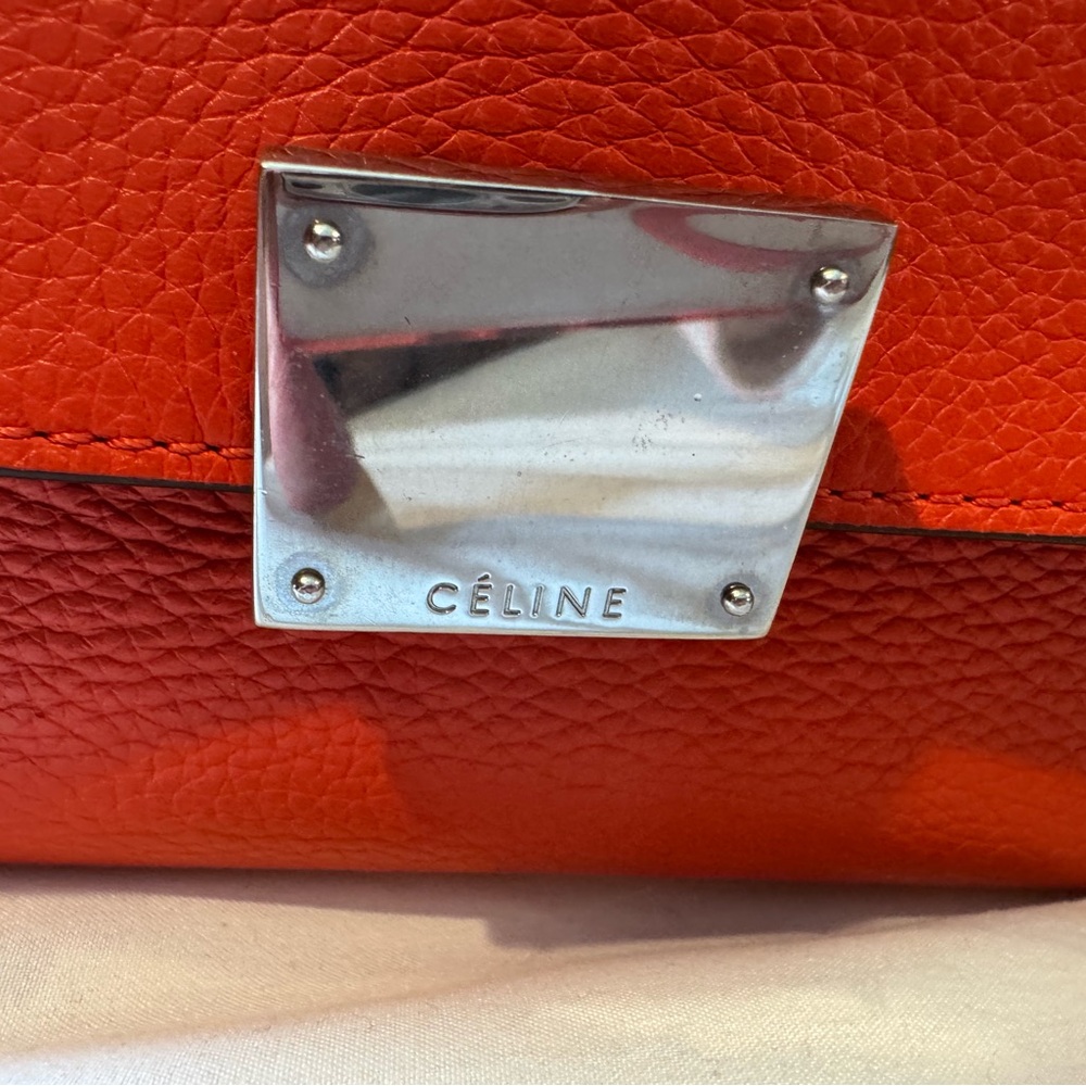 Celine leather/ suede trapeze handbag - Picture 2 of 12